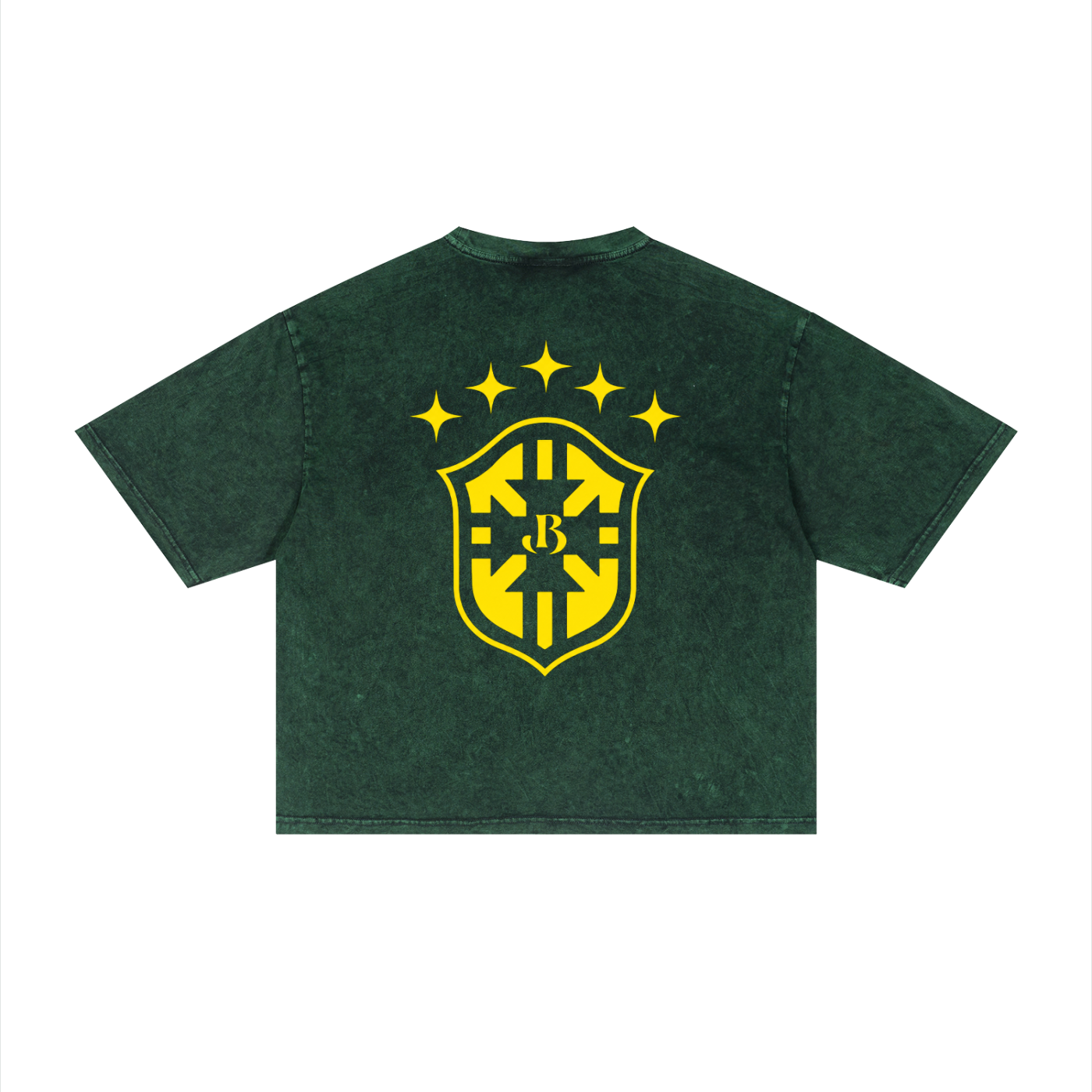 BRAZIL Unisex Mineral Wash Boxy T-Shirt