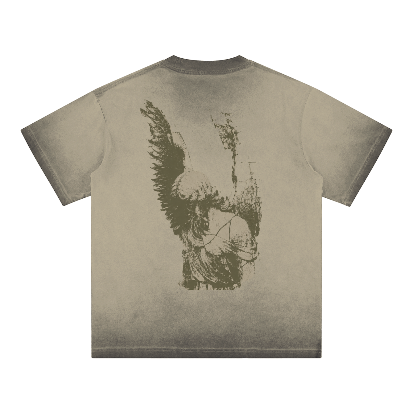 honesty over illusion - Reverse Dyed Loose Cotton T-Shirt