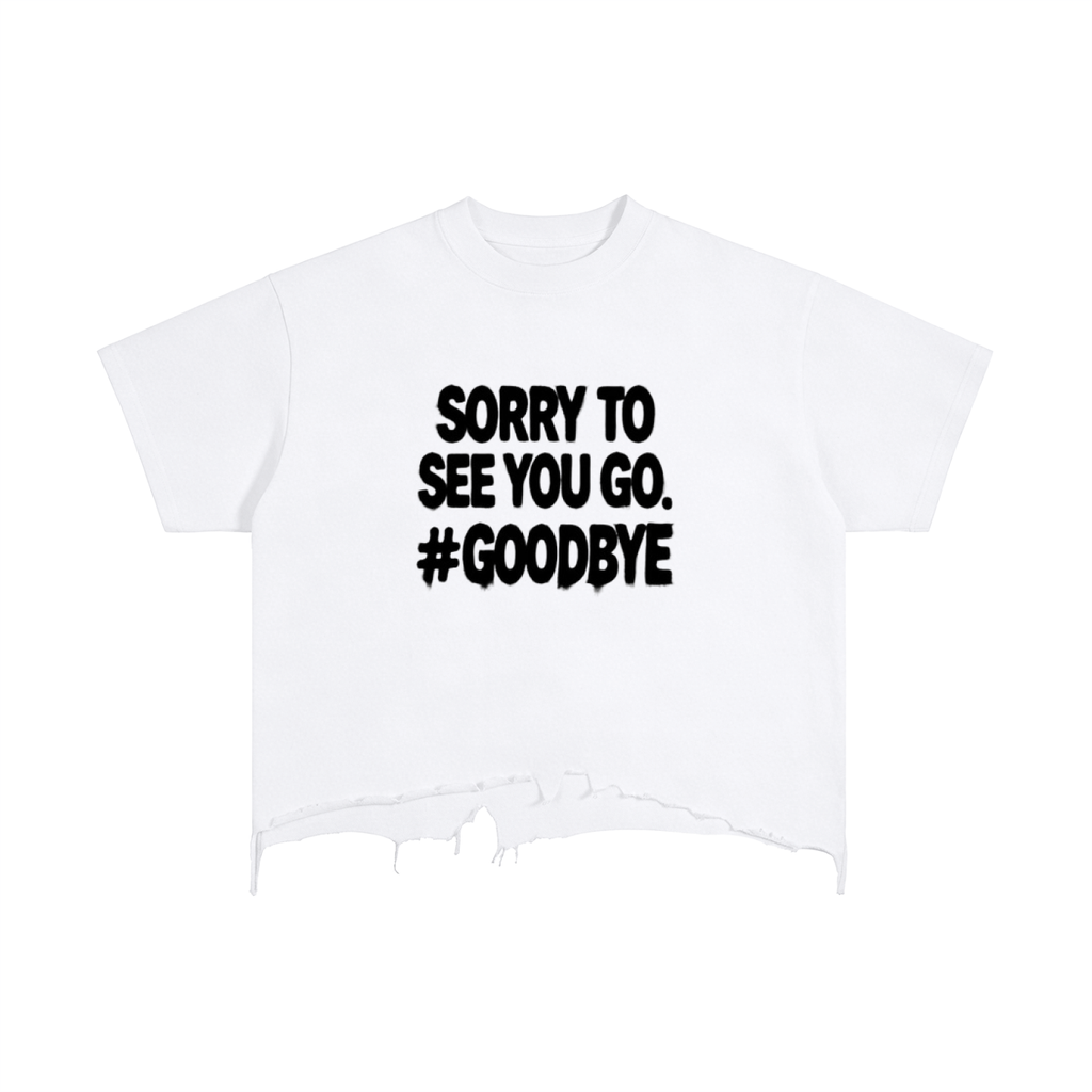 #GOODBYE BOXY DISTRESSED VINTAGE WASHED