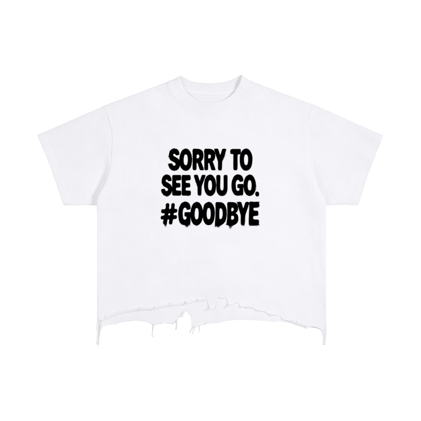 #GOODBYE BOXY DISTRESSED VINTAGE WASHED
