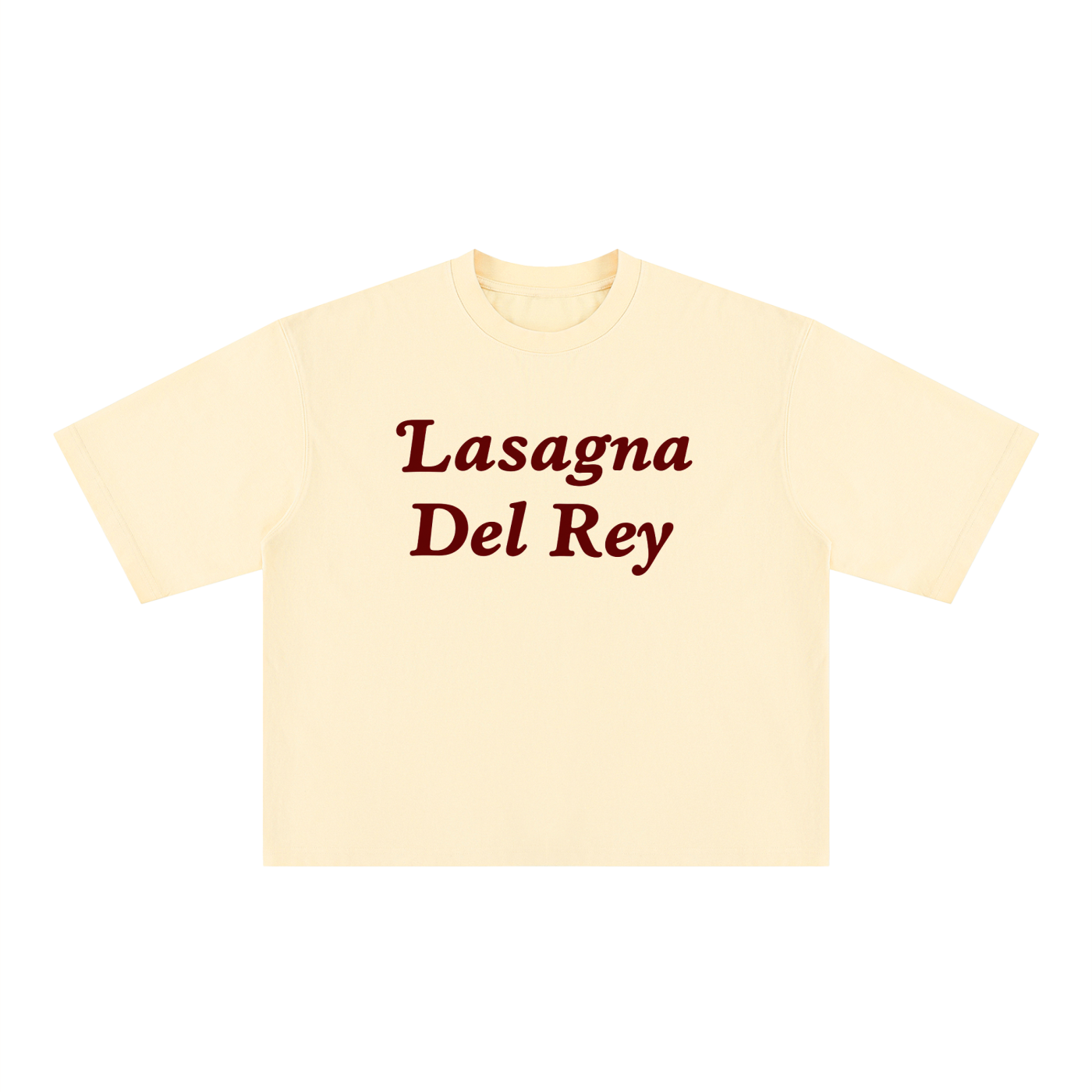lasagna del rey Unisex Heavyweight Mineral Wash Boxy T-Shirt