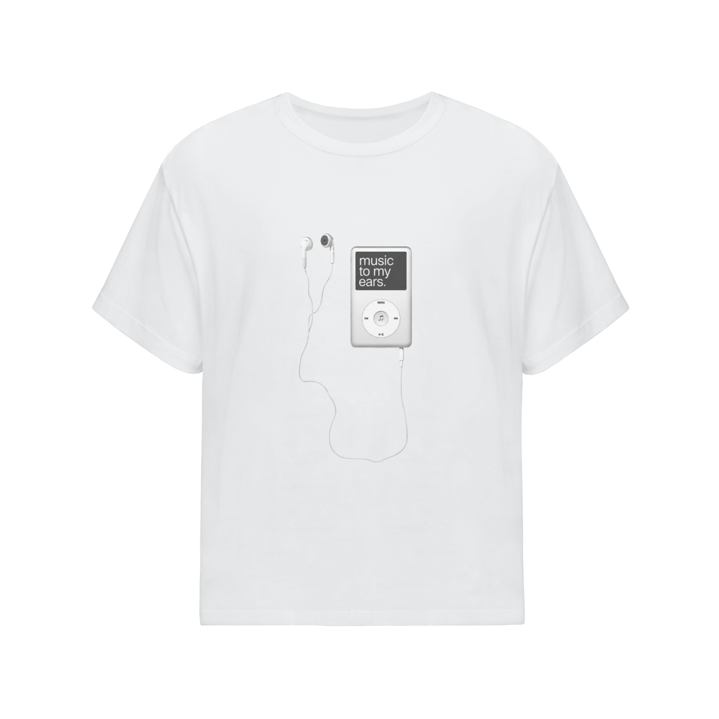 MUSIC TO MY EARS STREETWEAR OVERSIZED COTTON T-SHIRT