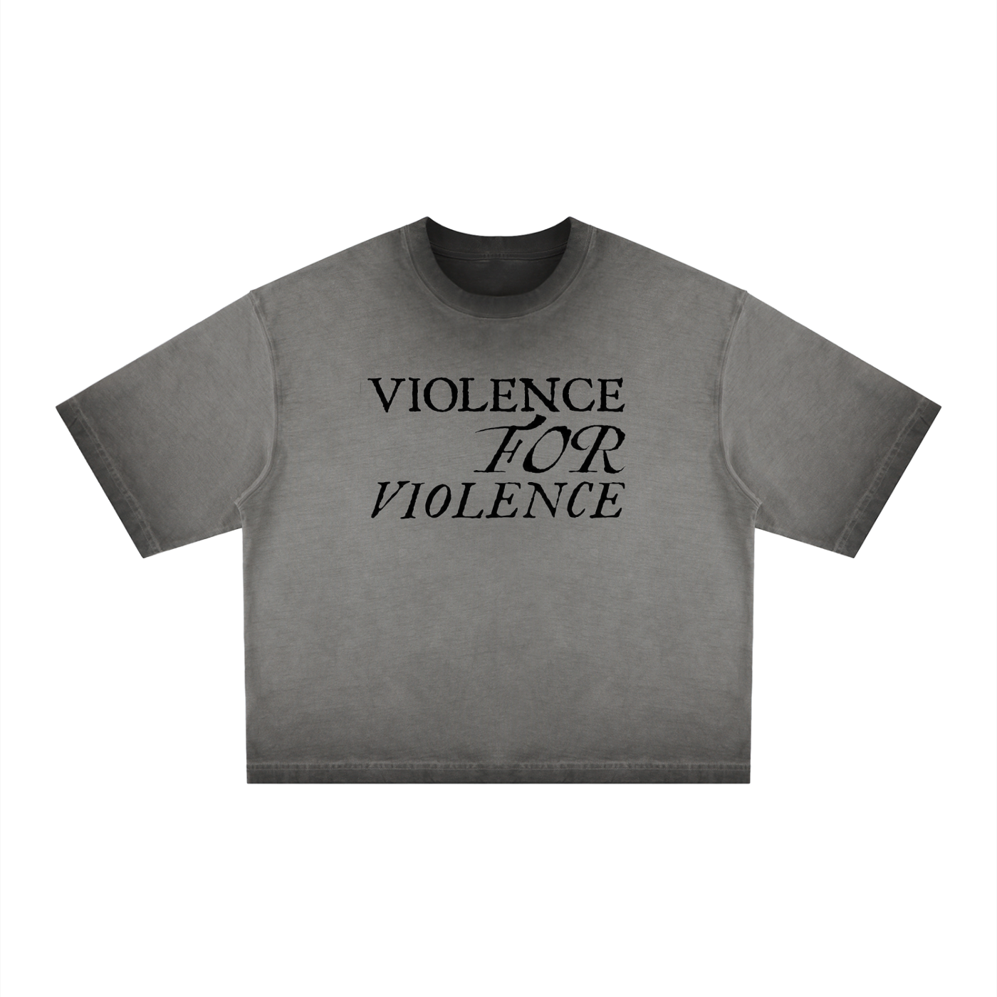 VIOLANCE FOR VIOLANCE Reverse Dyed Boxy T-Shirt