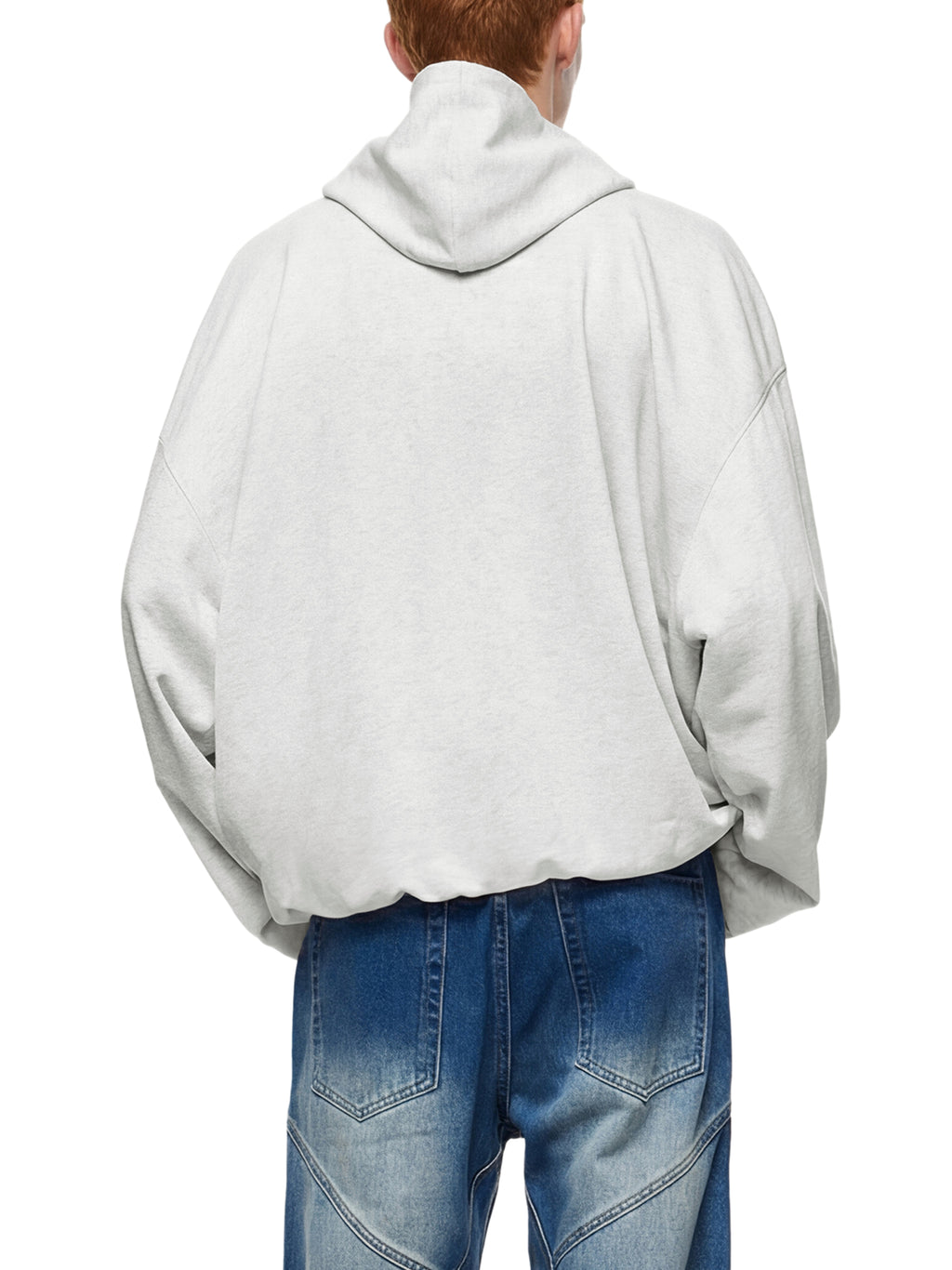 TRUST YOUR CRAZY IDEA Boxy/Baggy Gather-Hem Hoodie