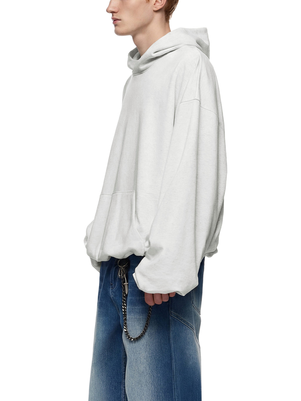 TRUST YOUR CRAZY IDEA Boxy/Baggy Gather-Hem Hoodie